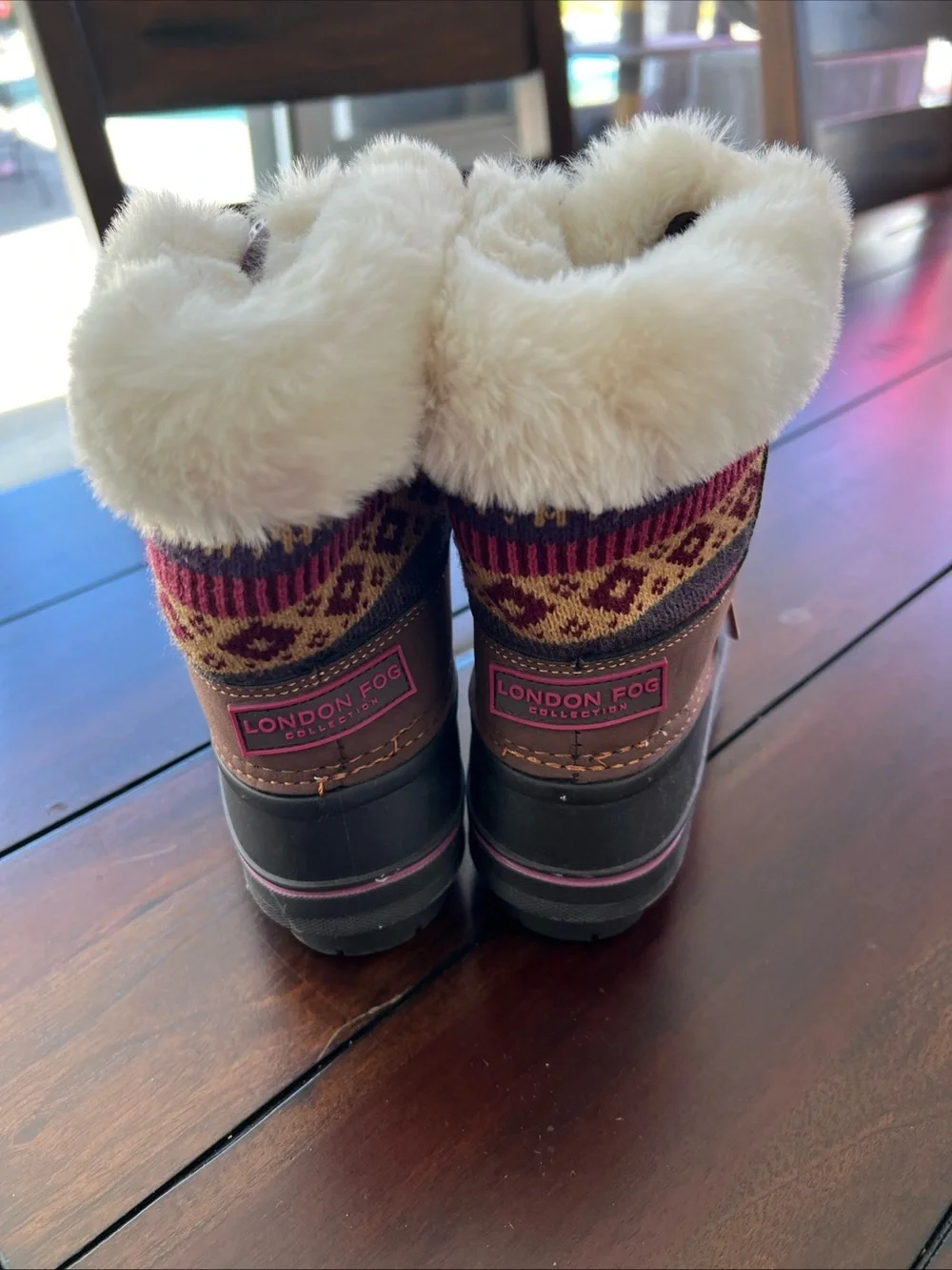 London Fog Kids Winter Boots in Black, Tan and Burgundy little girls 12